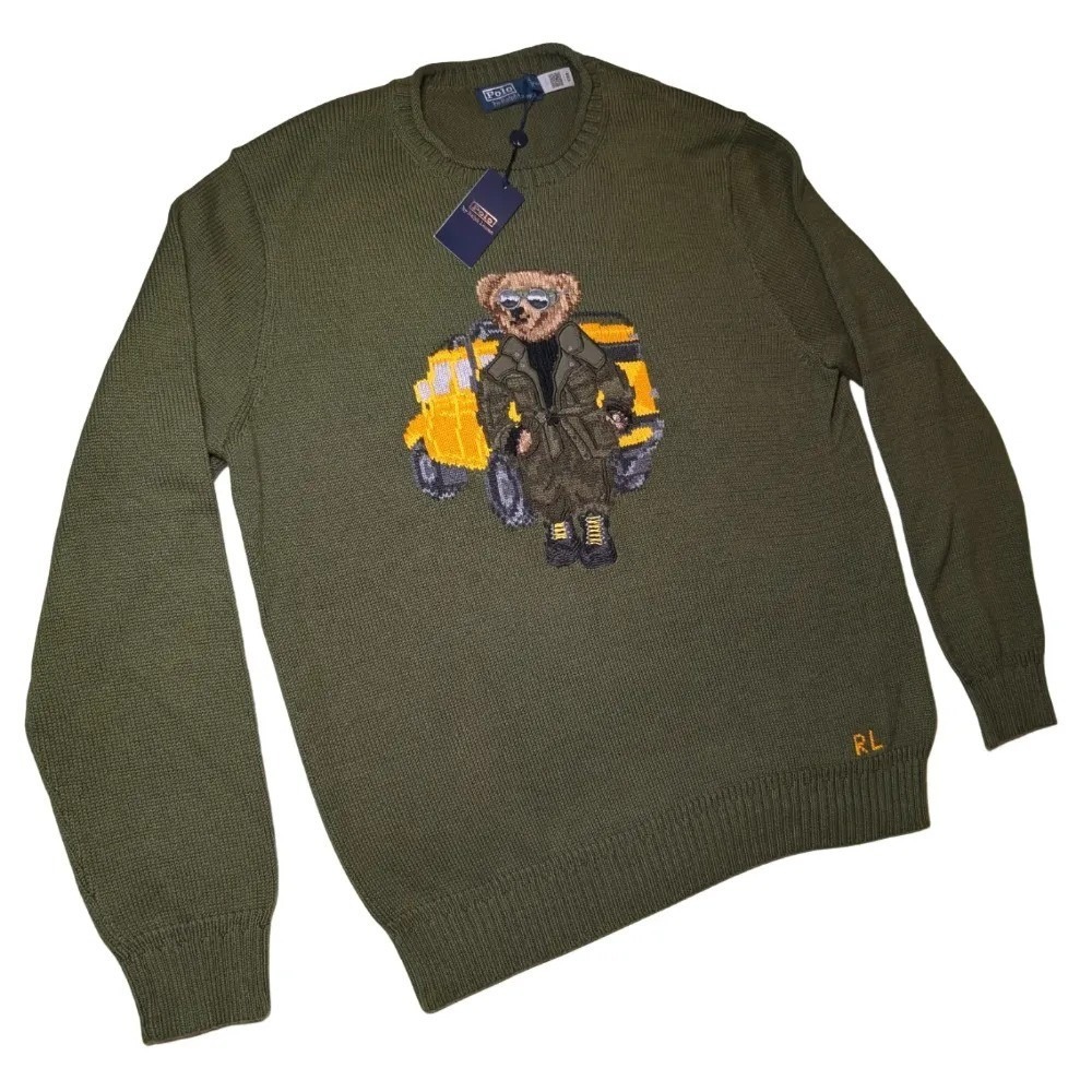 Polo Ralph Lauren Men's Polo Bear Expedition Truck Sweater Sz XL NWT $398 - Picture 2 of 10